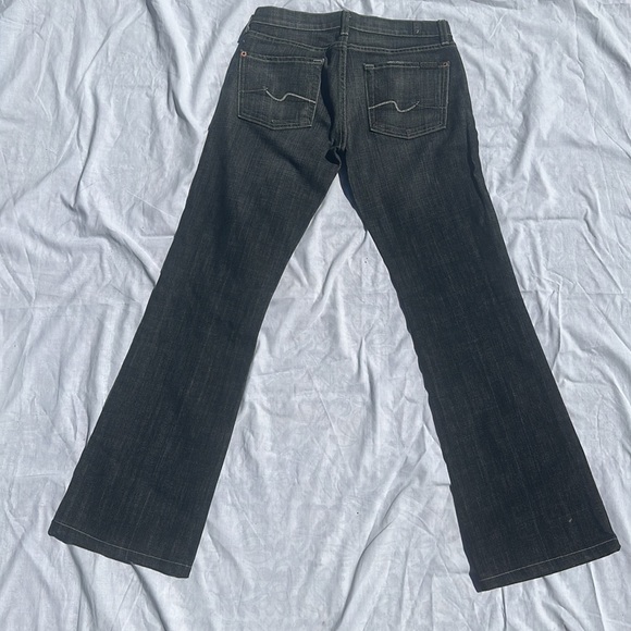 Seven for all mankind Bootcut QC black denim cut#711575 Size 27 - Picture 3 of 15